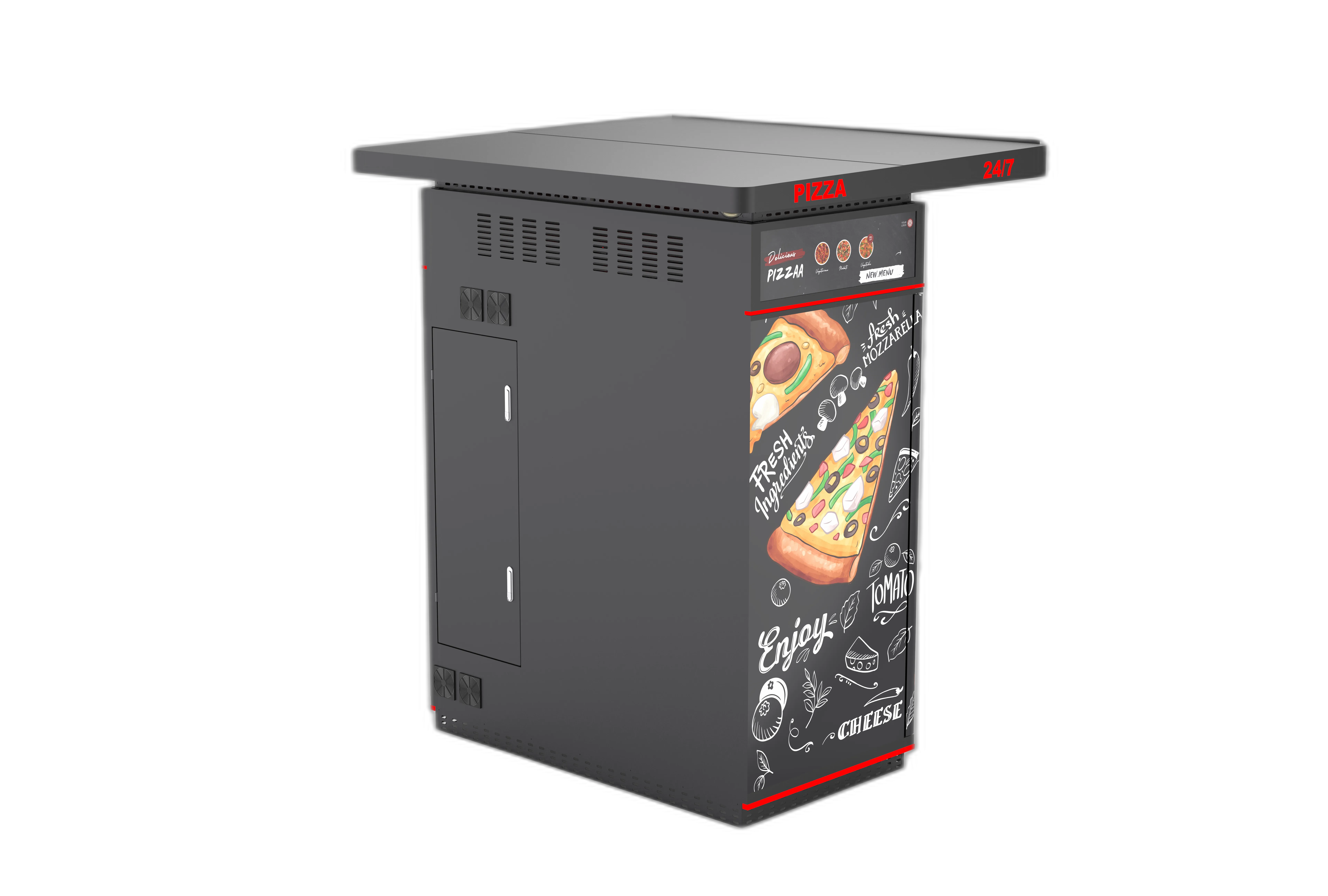 Pizzamat V14 Left Angle - Technical Details